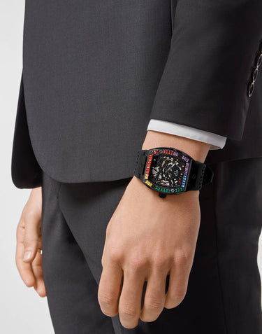 Philipp Plein Automatik Herrenuhr The $keleton Rainbow PWBAA0621